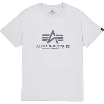 Pánské tričko Tričko Alpha Industries Basic Big Logo - světle šedé, M