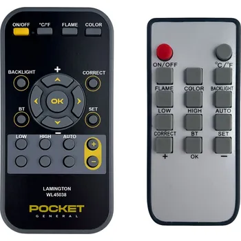 Dálkový ovladač Náhradní dálkový ovladač pro KLARSTEIN Lamington 10038005,10038006