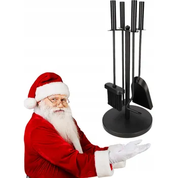 Krbové nářadí KRBOVÉ NÁŘADÍ S NÁŘADÍM ČERNÝ 5 DÍLŮ