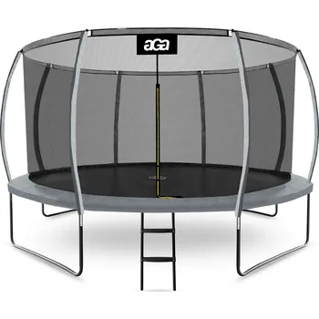 Trampolína Aga SPORT EXCLUSIVE Trampolína 366 cm Šedá + ochranná síť + žebřík