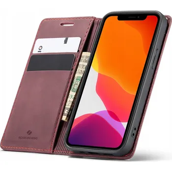 Pouzdro na mobilní telefon Flipové pouzdro Spacecase pro Apple iPhone 12 Pro Max, červené