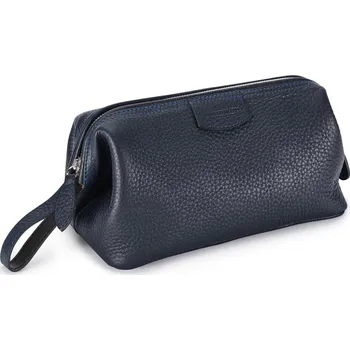 Kosmetická taška Truefitt & Hill Gentleman's Washbag, kožená kosmetická taška modrá