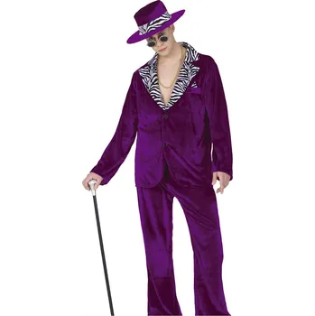 Karnevalový kostým Pánský kostým disco král/pasák - M