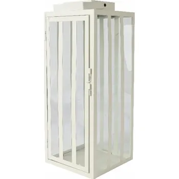 Svícen Kovová dekorativní lucerna 18x18x45 cm Elegantní lampion