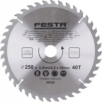 Pilový kotouč Pilový List MAT. SK 250 / 3,2 / 30 z40 FESTA