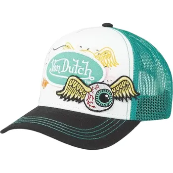 Pokrývka hlavy kšiltovka Von Dutch Flying Eyes Trucker - Black/Green one size