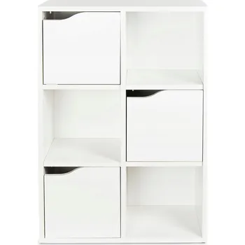 Knihovna Regál Leomark 59,5 x 29 x 89,5 cm bílý