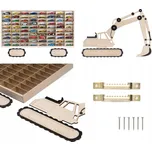 VELKÁ POLICE NA AUTÍČKA ANGLIČÁKY HOT WHEELS - 80 MÍST PRO AUTA, NAPŘ. BAGR