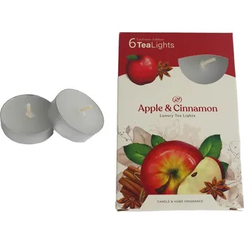 Svíčka Svíčka čajová APPLE CINNAMON 6ks