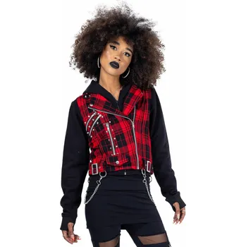 Dámský bomber mikina s kapucí - EVILYN - HEARTLESS - POI1203 - S