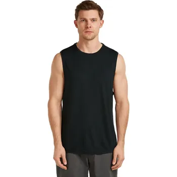 Pánská móda Pánské merino tílko ICEBREAKER Mens Mer 125 Cool-Lite Sphere Tank, Black velikost: S