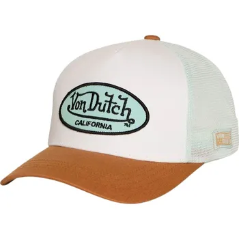 Kšiltovka kšiltovka Von Dutch LOFB Miami Trucker - Camel/White/Pastel Green one size