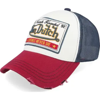 Pokrývka hlavy kšiltovka Von Dutch Legends Never Die Trucker - Red/White/Navy Blue one size