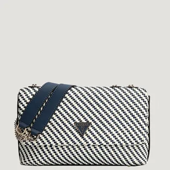 Modrá kabelka Guess Hassie - Barva Modrá, Materiál Imitace Kůže 31576 VG839721