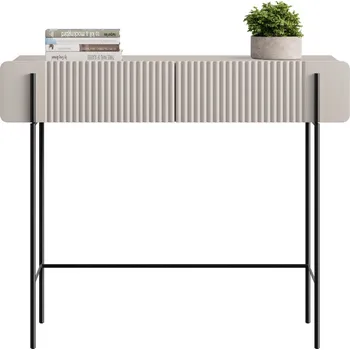 Toaletní stolek MALMI Toaletní stolek 100 2SZ - kašmír / černé nohy