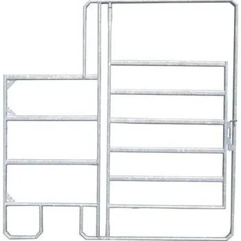 Panel ohradní s dveřimi pozink, 4 př., v. 1,45 m, řetízek, délka 2,05 m - odlehčená konstrukce