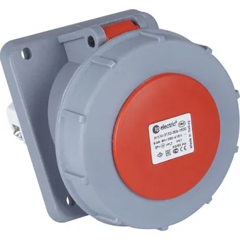 Elektrická zásuvka TP Electric 3134-309-1600 Vestavná zásuvka, úhlová, 100x107 5x63A / IP67 (TP Electric 3134-309-1600)