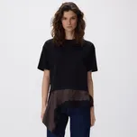 Reserved - Asymetrické tričko - tmavě hnědá - 435KL-89X - 435KL-89X-L