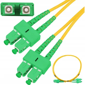 Síťový kabel EXTRALINK PATCHCORD SC/APC-SC/APC SM G.652D DUPLEX 5M (EX9120)