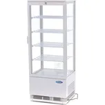 Maxima Lednice s vitrínou 43 cm - 98 l - bílá | 09400810