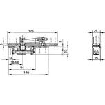 Přestavitelný čepový závěs GEZE, model C, pro kyvné dveře, ocel pozink | Dveře a dveřní příslušenství Dveřní zavírače Podlahové