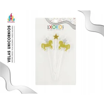 Dortová svíčka Narozeninová svíčka jednorožec - dekorace na dort