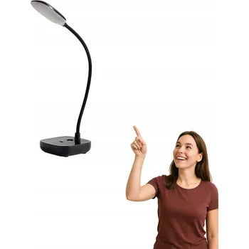 Lampička Zuma Line Stolní LED lampička černá 7W ohebná rameno moderní