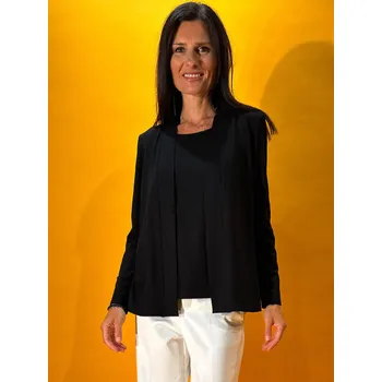 Dámská cargo bunda Dámské sako SEIDEL 8009B 99 Strickjacke 1/1 Arm Velikost: 44