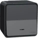 Mureva Styl MUR35024 Kompletní přepínač střídavý č.6 s kontrolkou, IP55, povrchový, Antrac