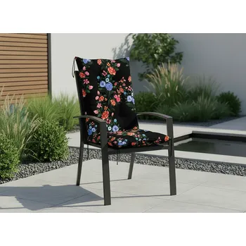 Podsedák Zahradní prošívaný podsedák na židli s opěrkou 50x50x80 cm CALLUM vzor 119 Mybesthome