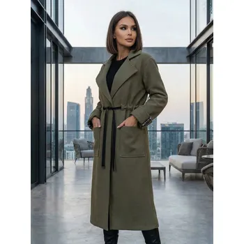 Dámský kabát Dámský pohodlný kabát VSB KLOE zelený , VELIKOST UNI ( S, M , L )