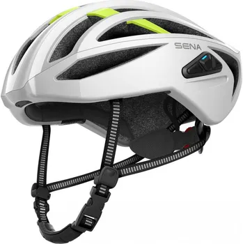 Sportovní chránič Helma Sena R2 s headsetem white matte L