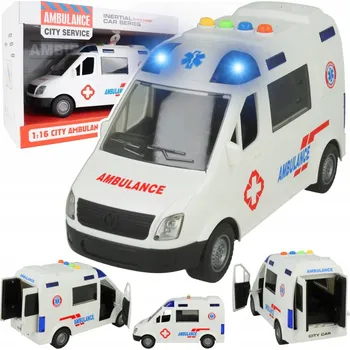 autíčko Sanitka Záchranná Služba Otevírací Dveře Zvuky Světla Stator Z1093