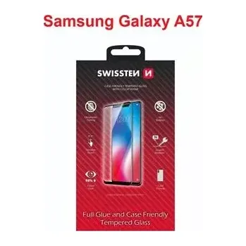 Ochranné sklo Swissten na mobil Samsung Galaxy A57 5G - černé 8595217495883 (Ochranné sklo Swissten Full Glue Color Frame na mobil Samsung Galaxy A57 5G - černé, 9H, case friendly)