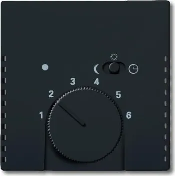 vypínač ABB kryt termostatu s otočným ovládáním mechová černá 2CKA001710A3909 Future Linear, Busch-axcent 1795-885 (1710-0-3909)