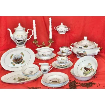 Obraz Čajovo-kávový servis Porcelana Wałbrzych 39 ks