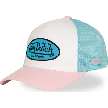Pokrývka hlavy kšiltovka Von Dutch LOFB Miami Trucker - Pink/Blue/White/Black one size