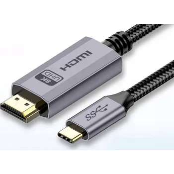 Video kabel KABEL USB C na HDMI 2.1 8K 60Hz ADAPTÉR TYP C-HDMI QUOTECH, 3 m