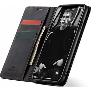 Pouzdro na mobilní telefon Flipové pouzdro Spacecase pro Apple iPhone XR, černé