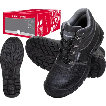 Pracovní obuv LAHTI PRO L30122 Pracovní boty kotníkové kožené velikost 46 S3 SRC