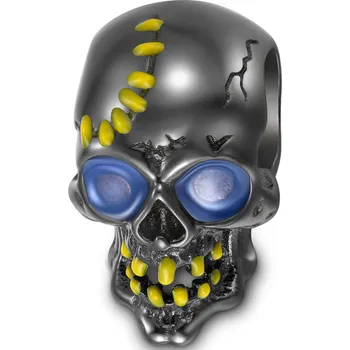 Přívěsek Charms Lebka Charms Zombie Charms Pandora Stříbro