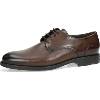 Pánské polobotky Lloyd pánské kožené společenské boty - tmavohnědé