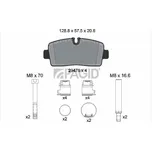 Sada brzdových destiček, kotoučová brzda PAGID T4256N