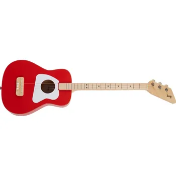 Akustická kytara Loog Pro Acoustic Red + prodloužená záruka 3 roky