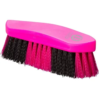 Čištění pro koně IMPERIAL RIDING Kartáč Dandy tvrdý, dvoubarevný, neon pink, vel. UNI