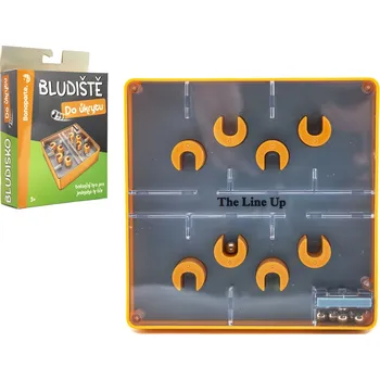 Hlavolam Bonaparte Bludiště/hlavolam Do úkrytu plast 12x12cm balanční hra 2 barvy v krabičce 13x18x4cm