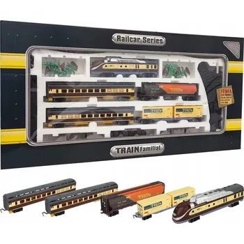 Vláček a vláčkodráha Elektrická vláčkodráha Moderní lokomotiva Vagóny Vlak Koleje 998 cm Sada