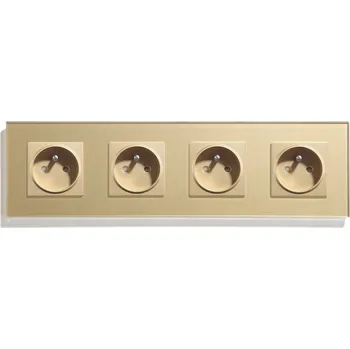 Elektrická zásuvka Elektrická Zásuvka nástěnná BSEED zlatá