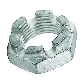 Matice korunková nízká DIN 937 14H M30x2 ZB