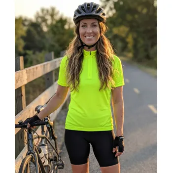 Dámské tričko Dámský cyklo dres ALTISPORT NoPrint NP/ALW115NJ BRIGHT YELLOW L